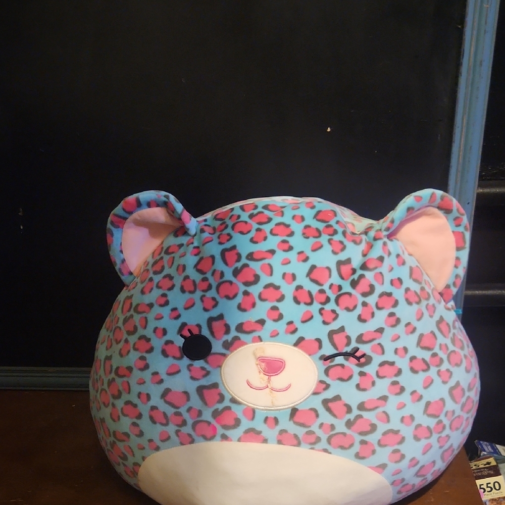 Leopard Print Plush Pillow